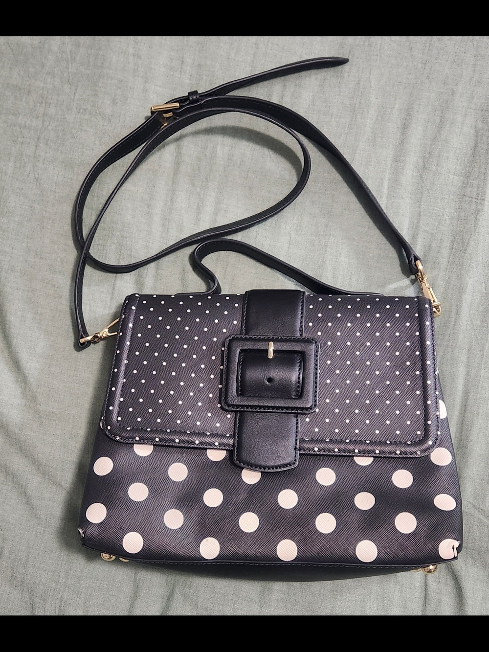 Like NEW! Talbots Dot Top Handle Saffiano Bag